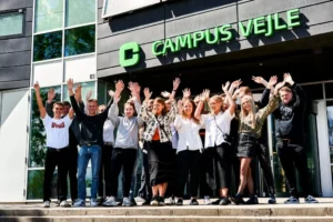 Glade studerende på Campus Vejle